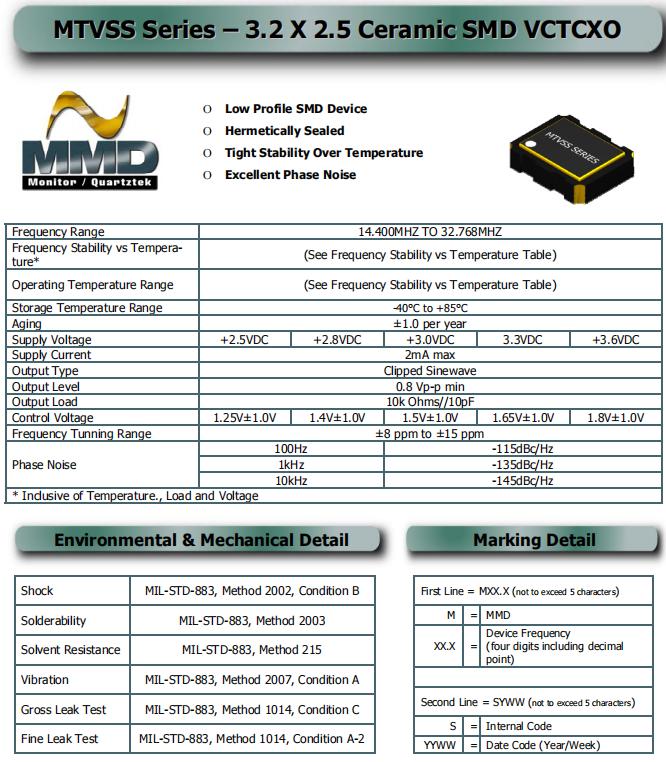 MTVSS 3225 VCTCXO -1