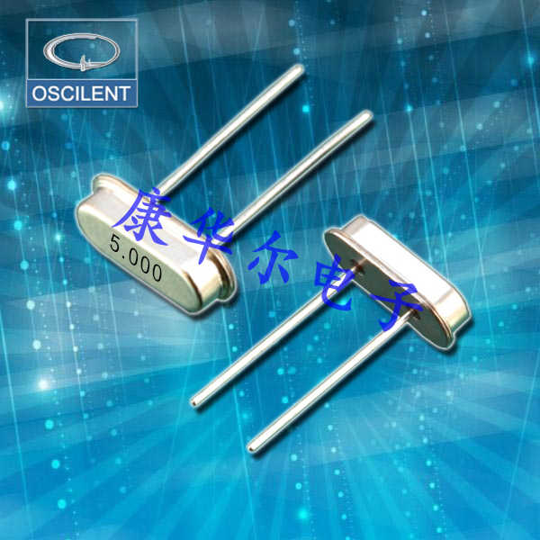 Oscilent进口插件晶振,151系列49S晶体,151-7.3728M-SR-W-TR工业设备晶体